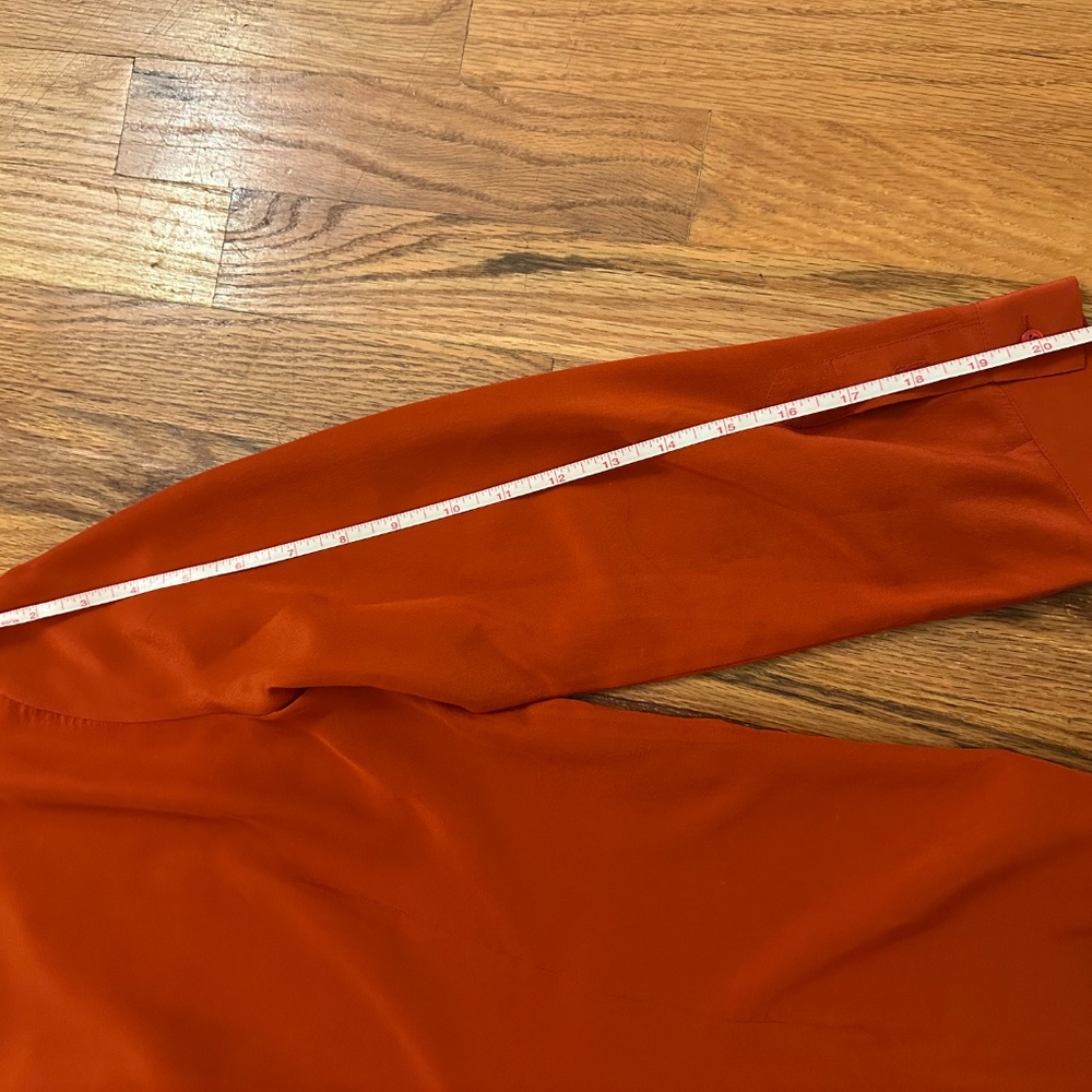 Joie Rust Silk Blouse - XS - Picture 4 of 4